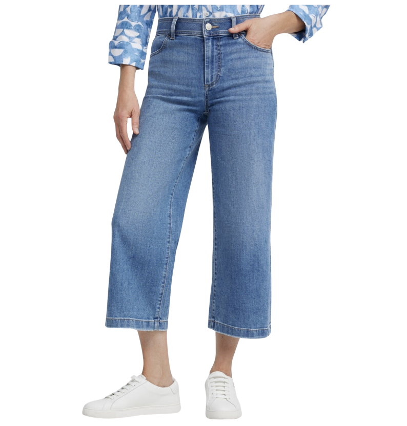 Cropped Wide-Leg Jeans